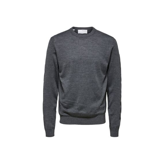 Selected Homme Black Noos Slhtown Merino Coolmax Knit Crew