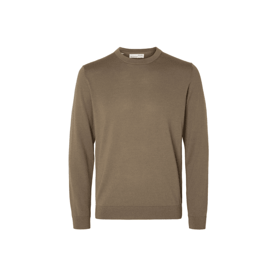 Selected Homme Black Noos Slhtown Merino Coolmax Knit Crew