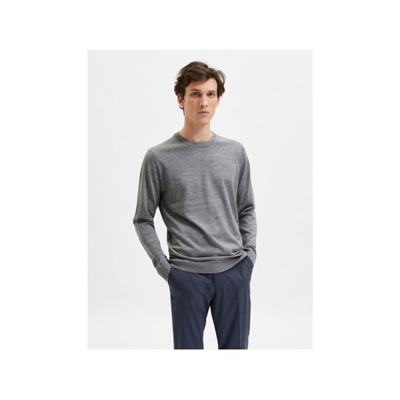 Selected Homme Black Noos Slhtown Merino Coolmax Knit Crew