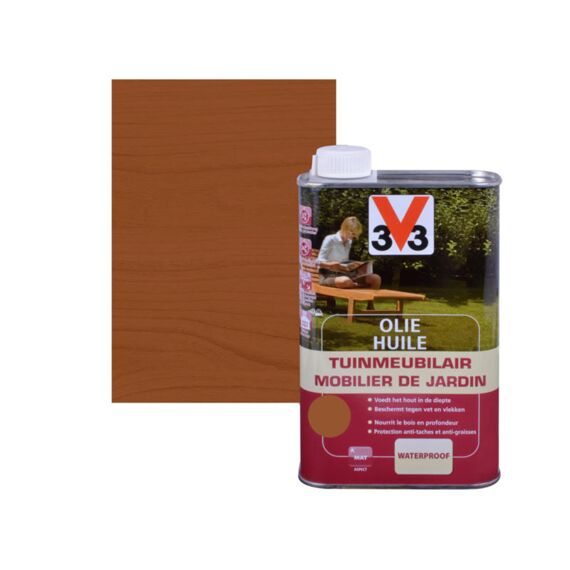 V33 Teakolie Teak 1L 20% Gratis