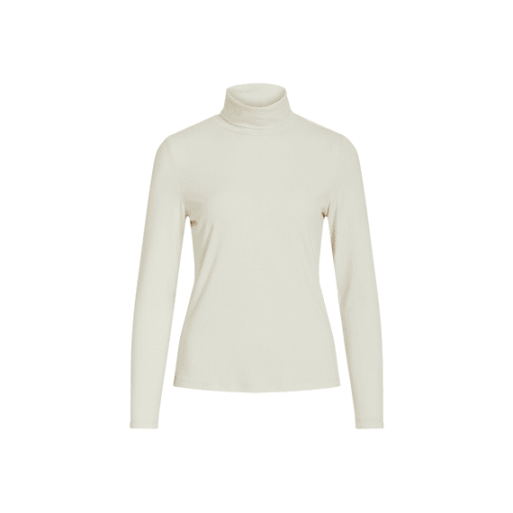 Vila Noos Visolitta Rib Rollneck L/S Top/Su - Noos