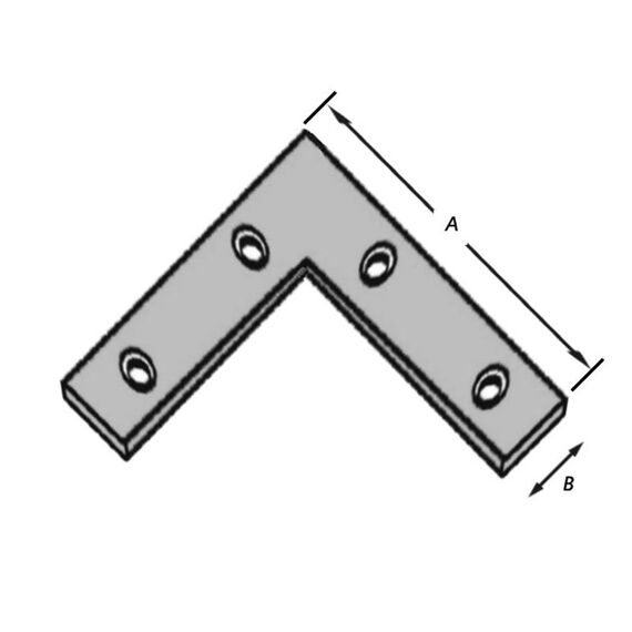 Platte Hoehijzer Breed Verz 150Mm