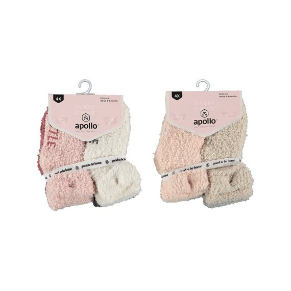 Apollo Noos Baby Plain Softy Socks 4-pack
