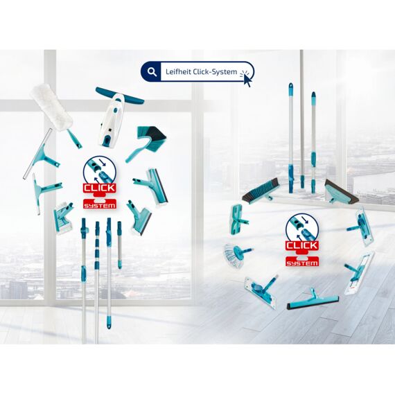 Leifheit Click-System Telescoopsteel + Knik 110-190Cm