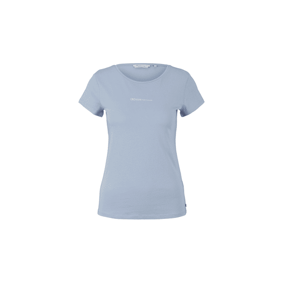 Tom Tailor Denim Dames Noos Slim Fitted Logo Tee