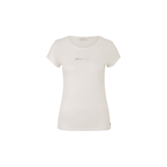 Tom Tailor Denim Dames Noos Slim Fitted Logo Tee