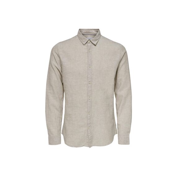 Only & Sons Noos Onscaiden Ls Solid Linen Shirt Noos