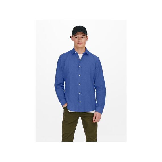 Only & Sons Noos Onscaiden Ls Solid Linen Shirt Noos