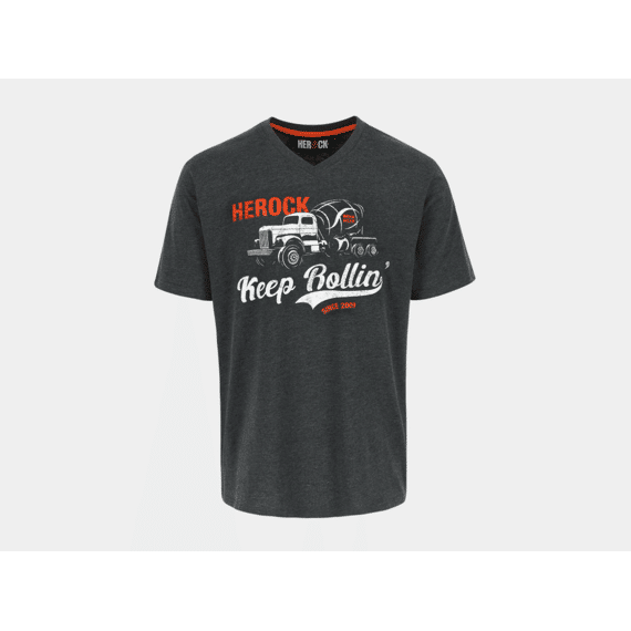 Herock Z22 Rollin T-Shirt Korte Mouwen Donker Heather