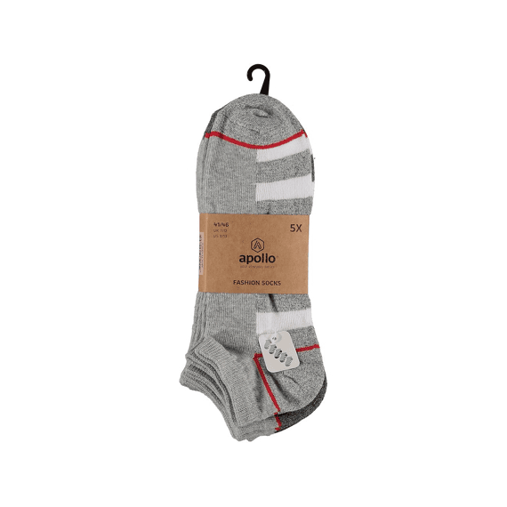 Apollo Noos Heren Computer Sneaker Kousen 5-Pack