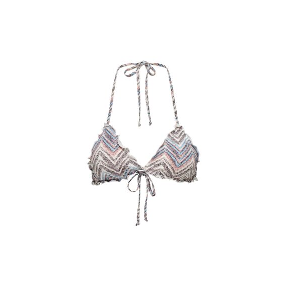 Only 2204 Onlandrea Ruffle Tie  Bikini Top