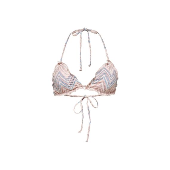 Only 2204 Onlandrea Ruffle Tie  Bikini Top