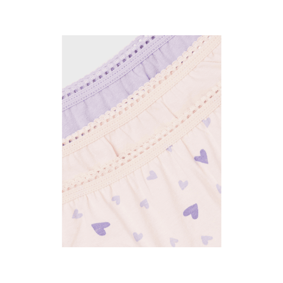Name It Mini 2206 Nmfbriefs 3P Barely Pink Heart Noos