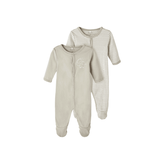 Name It New Born Noos Nbnnightsuit 2P W/F Y/D Core