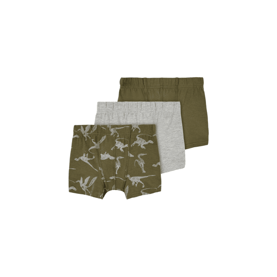 Name It Kids 2206 Nkmtights 3P Olive Night Dino Noos