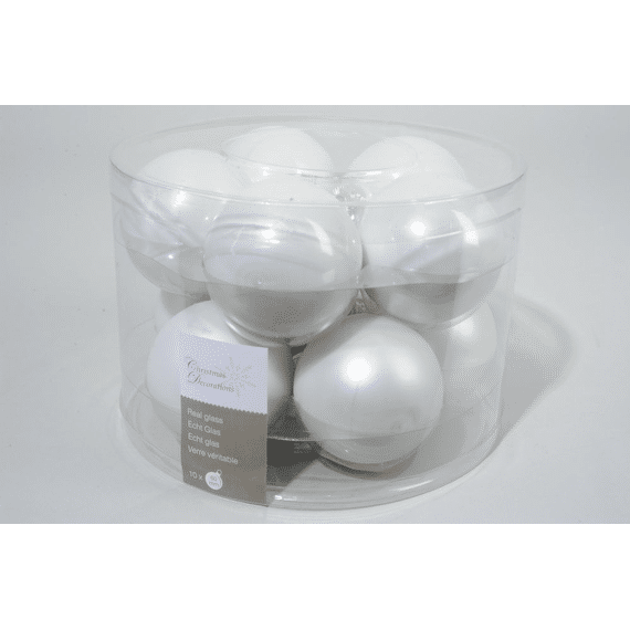 Effen Mach. Ballen Emaille-Mat 60Mm Winterwit