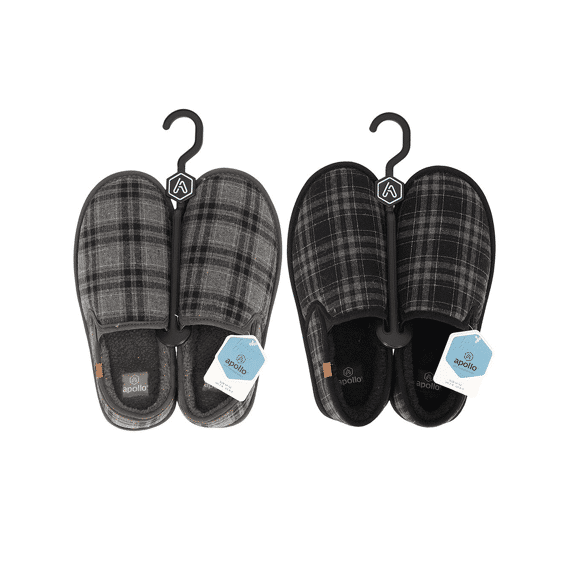 Apollo Noos Heren Home Slippers Checks