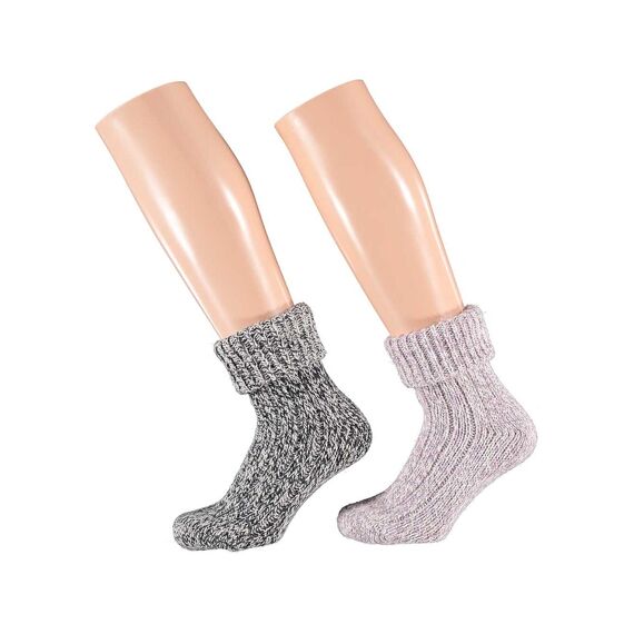 Apollo Noos Ladies Wool Home Socks 2-Pack