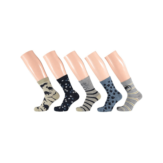 Apollo Noos Boys Computer Socks 5-Pack