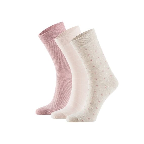 Apollo Noos Ladies Bio Cotton Fashion Socks 3-Pack