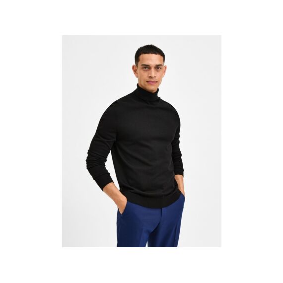 Selected Homme Black Noos Slhtown Merino Coolmax Knit Roll B