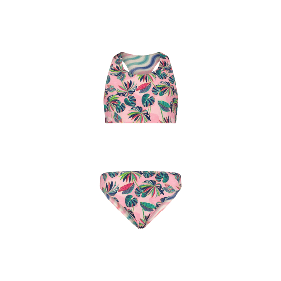 B Nosy Z23 Girls Sporty Reversible Bikini W/ Aop
