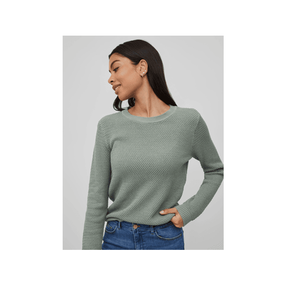 Vila Noos Vidalo O-Neck L/S Knit Top/Su - Noo