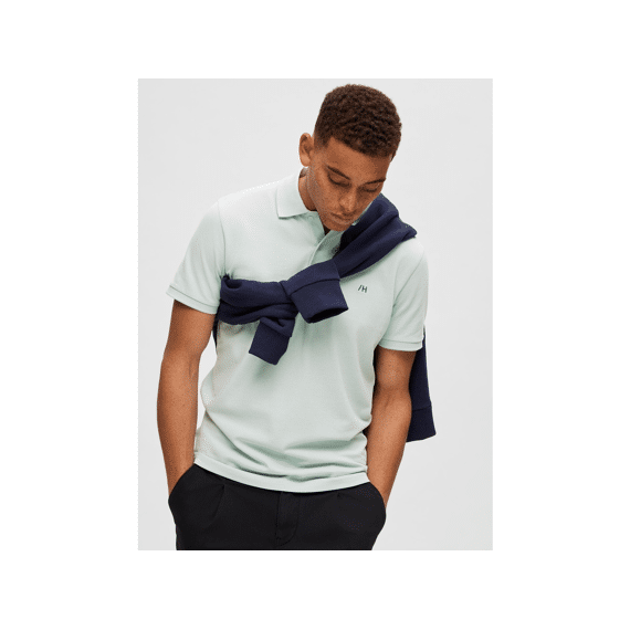 Selected Homme Black Noos Slhdante Ss Polo