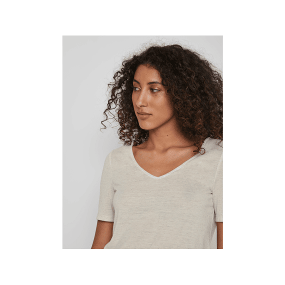 Vila Noos Visina V-Neck S/S Top - Noos