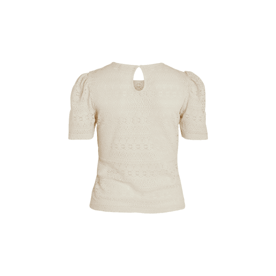 Vila Noos Vichikka Puff O-Neck  S/S Top - Noo
