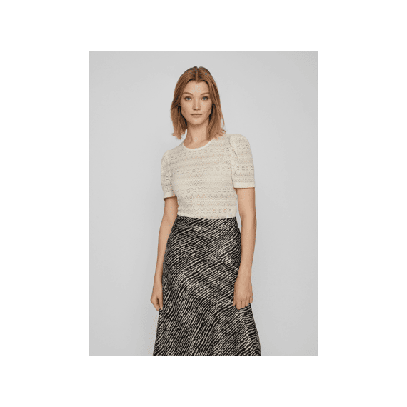 Vila Noos Vichikka Puff O-Neck  S/S Top - Noo