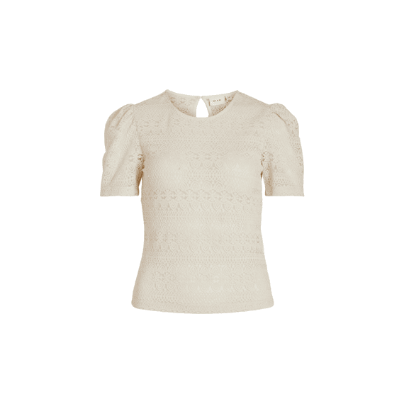 Vila Noos Vichikka Puff O-Neck  S/S Top - Noo