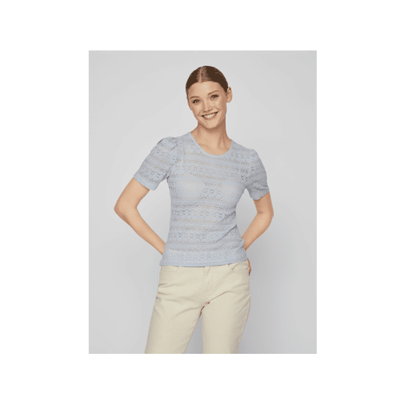 Vila Noos Vichikka Puff O-Neck  S/S Top - Noo
