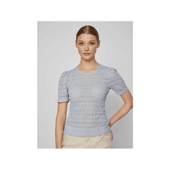 Vila Noos Vichikka Puff O-Neck  S/S Top - Noo