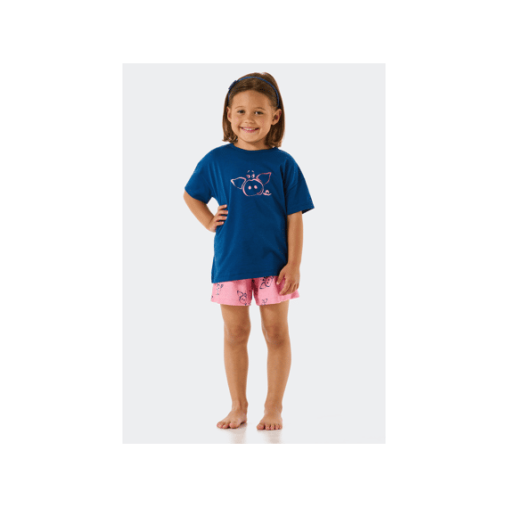 Schiesser Z23 Meisjes Pyjama Kort Varkens