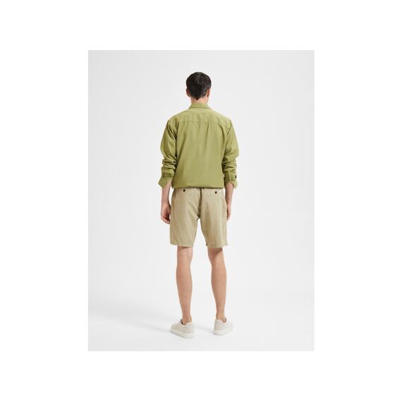 Selected Homme Black Noos Slhregular-Brody Linen Shorts