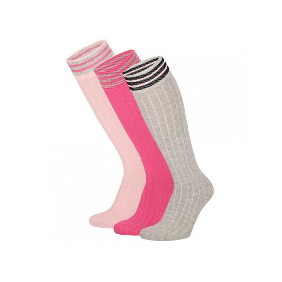 In Control Noos 3-Pack Rib Kneesocks Stripe