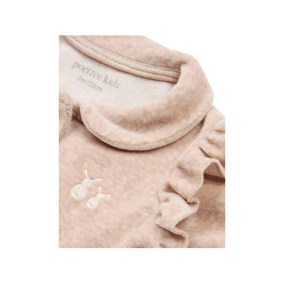 Poetree Noos Babypakje Velours Met Ruffels