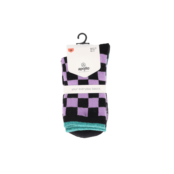 Apollo W23 Girls Computer Socks 3-Pack