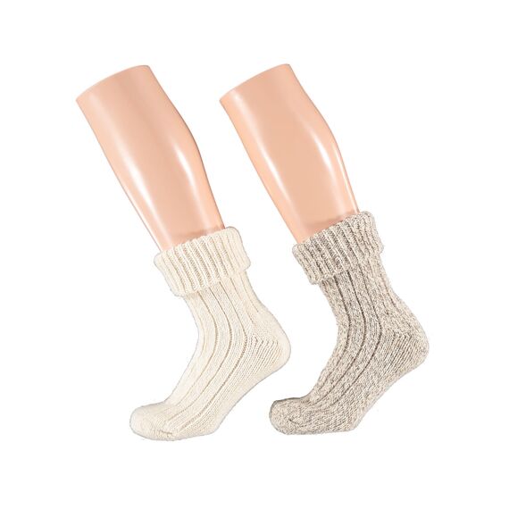 Apollo W23 Ladies Wool Home Socks 2-Pack