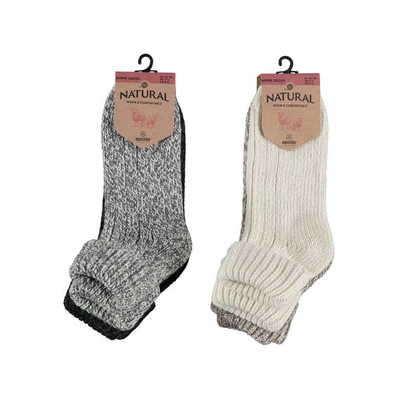 Apollo W23 Ladies Wool Home Socks 2-Pack