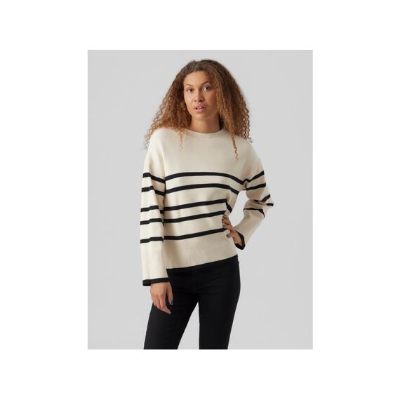 Vero Moda Noos Vmsaba Ls O-Neck Stripe Pullover Ga