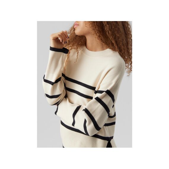 Vero Moda Noos Vmsaba Ls O-Neck Stripe Pullover Ga