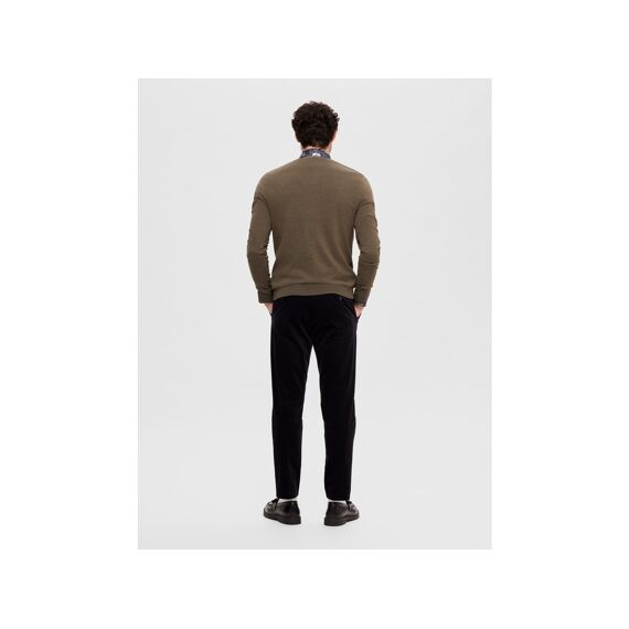 Selected Homme Black Noos Slhberg Ls Knit V-Neck