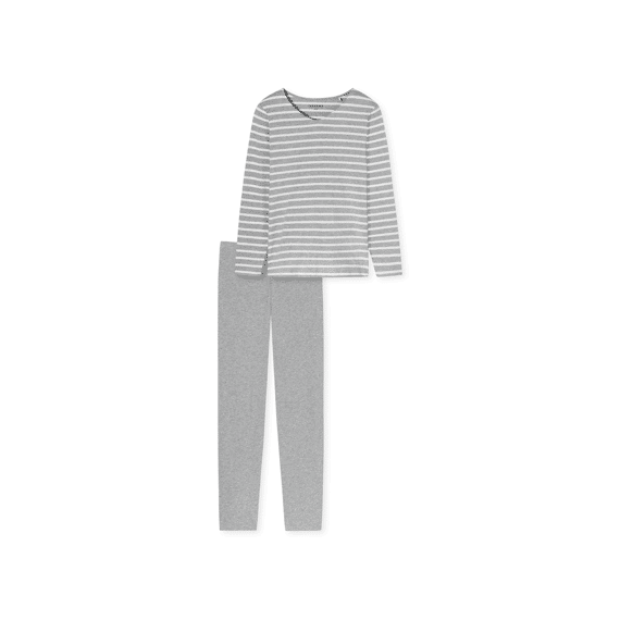 Schiesser W23 Dames Pyjama Lang Gestreept