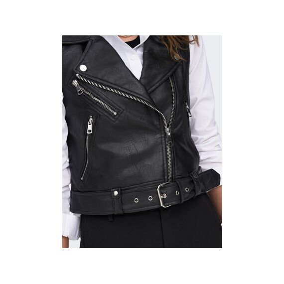 Only Noos Onlvera Faux Leather Waistcoat Otw