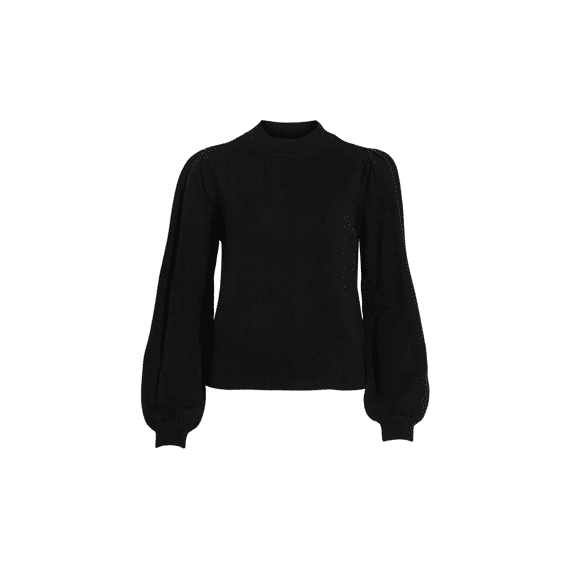 Vila Noos Viril Turtle-Nk Balloon L/S Top