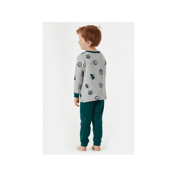 Schiesser W23 Jongens Pyjama Machetten Letters College