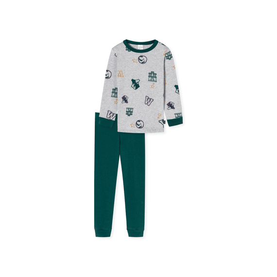 Schiesser W23 Jongens Pyjama Machetten Letters College