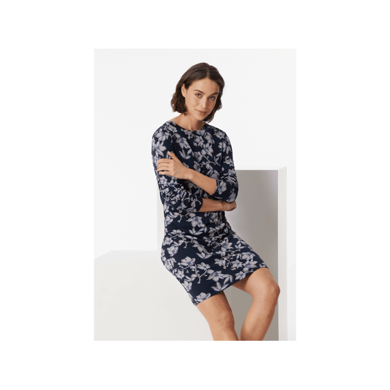 Schiesser W23 Slaapshirt Lange Mouwen Modal Bloemenprint